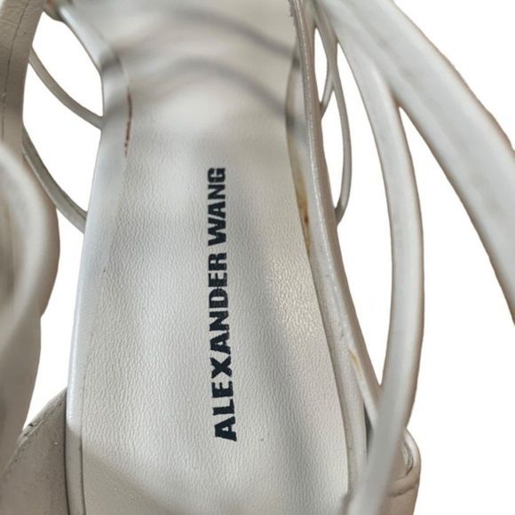 White Alexander Wang Block Heels Size EU 38 - Picture 7 of 14
